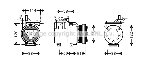 Compressor, air conditioning (HYAK196)