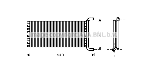 Heat Exchanger, interior heating (MSA6399)