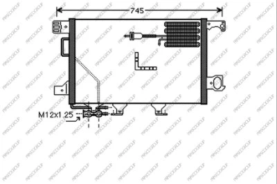 Condenser, air conditioning (ME028C002)