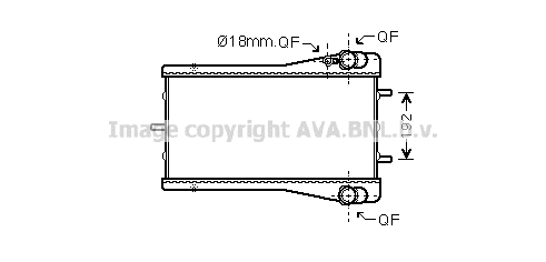 Radiator, engine cooling (PR2044)