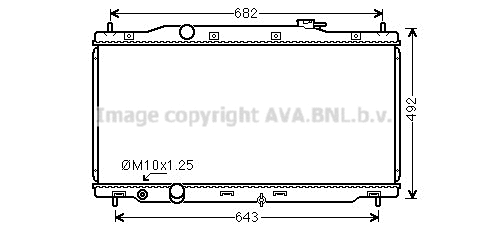 Radiator, engine cooling (HD2307)