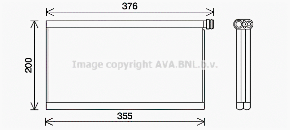 Evaporator, air conditioning (SCV061)