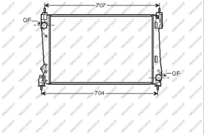 Radiator, engine cooling (AA210R002)