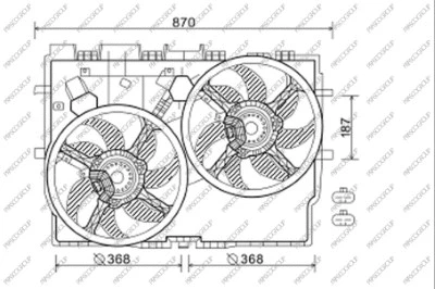Fan, engine cooling (FT930F001)