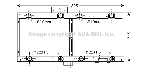 Radiator, engine cooling (ME2228)