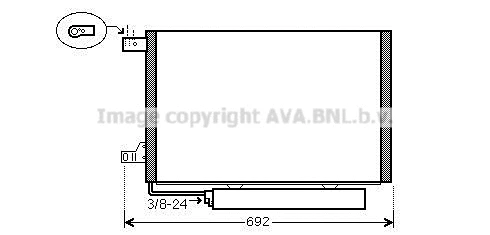 Condenser, air conditioning (MSA5386D)