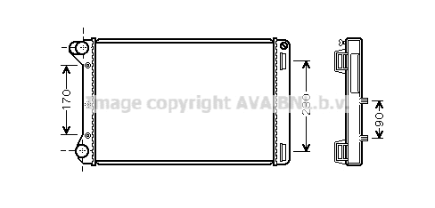 Radiator, engine cooling (FTA2301)