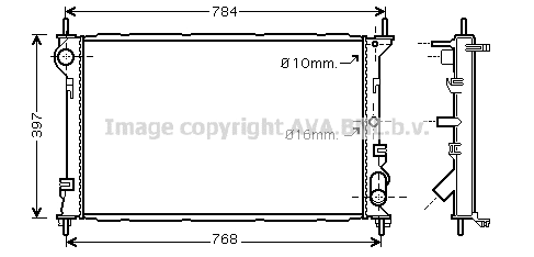 Radiator, engine cooling (FDA2411)