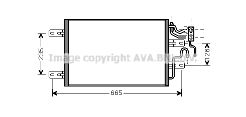 Condenser, air conditioning (OLA5394)