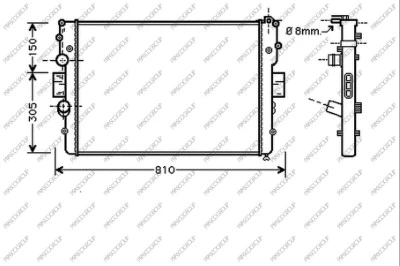 Radiator, engine cooling (FT927R001)