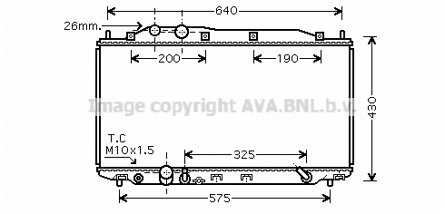 Radiator, engine cooling (HD2192)