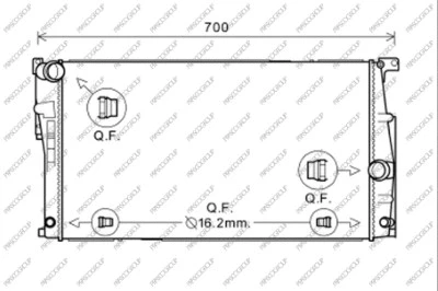 Radiator, engine cooling (BM028R002)
