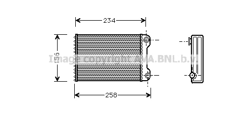 Heat Exchanger, interior heating (FTA6242)