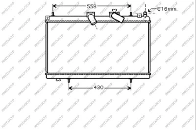 Radiator, engine cooling (CI523R007)