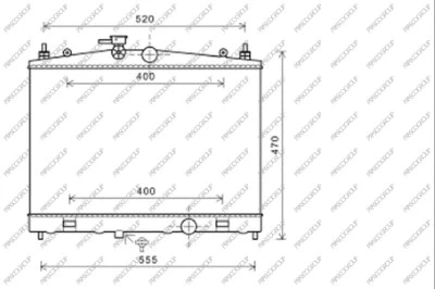 Radiator, engine cooling (DS300R001)