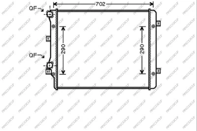 Radiator, engine cooling (AD322R015)