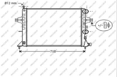 Radiator, engine cooling (OP017R004)