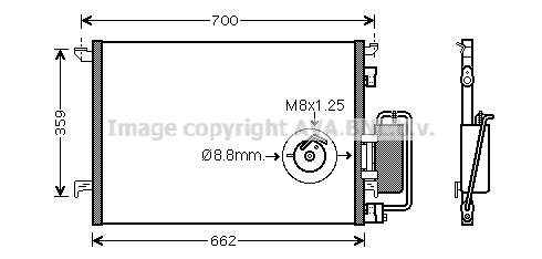 Condenser, air conditioning (OLA5333D)