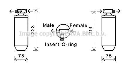 Dryer, air conditioning (VLD055)