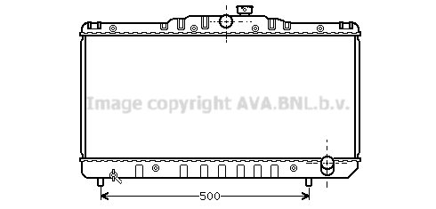 Radiator, engine cooling (TO2029)