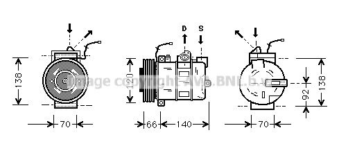 Compressor, air conditioning (PRK040)