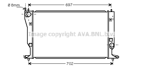 Radiator, engine cooling (TO2398)