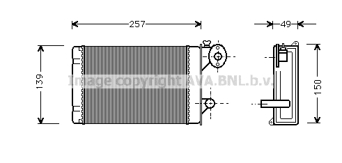 Heat Exchanger, interior heating (VN6062)