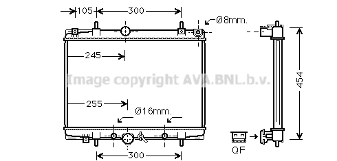 Radiator, engine cooling (PEA2201)