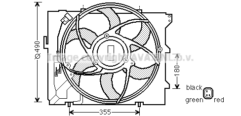Fan, engine cooling (BW7523)