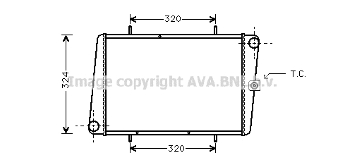 Radiator, engine cooling (AU2023)