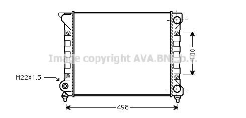Radiator, engine cooling (VN2070)