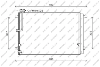 Condenser, air conditioning (AD064C001)