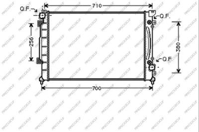 Radiator, engine cooling (AD032R006)