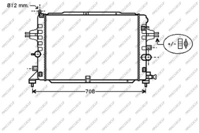 Radiator, engine cooling (OP414R005)