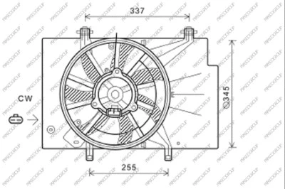 Fan, engine cooling (FD344F003)