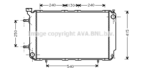 Radiator, engine cooling (SU2041)