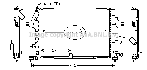 Radiator, engine cooling (OL2383)