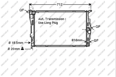 Radiator, engine cooling (BM024R005)