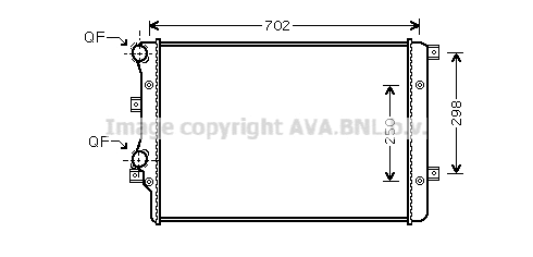 Radiator, engine cooling (VN2206)