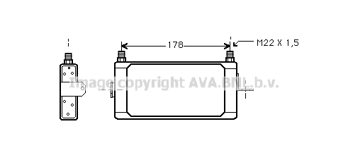 Oil Cooler, engine oil (PE3153)