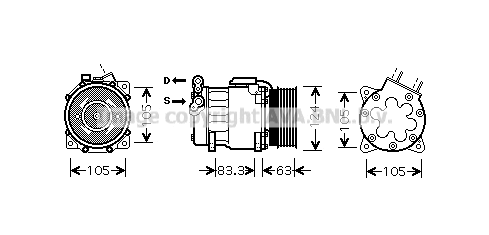 Compressor, air conditioning (PEK306)