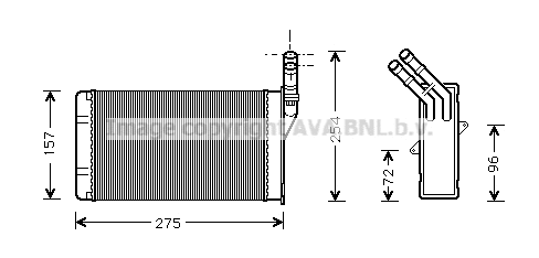Heat Exchanger, interior heating (CN6150)