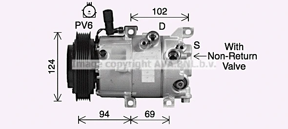 Compressor, air conditioning (KAK325)