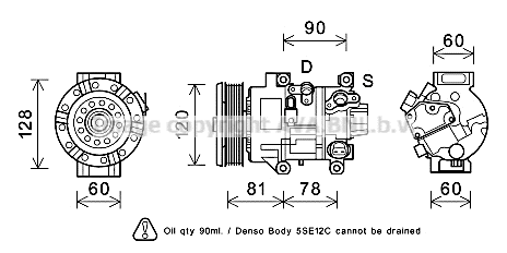 Compressor, air conditioning (TOK581)