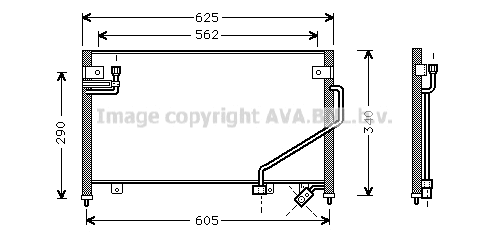 Condenser, air conditioning (MZ5120)