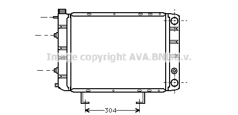 Radiator, engine cooling (PE2084)