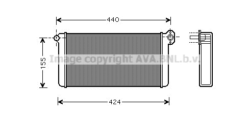 Heat Exchanger, interior heating (MEA6191)