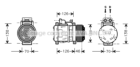 Compressor, air conditioning (MSK097)