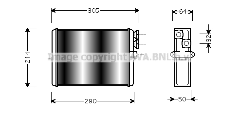 Heat Exchanger, interior heating (VOA6110)