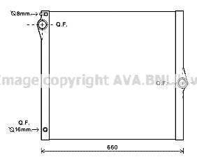 Radiator, engine cooling (BWA2436)